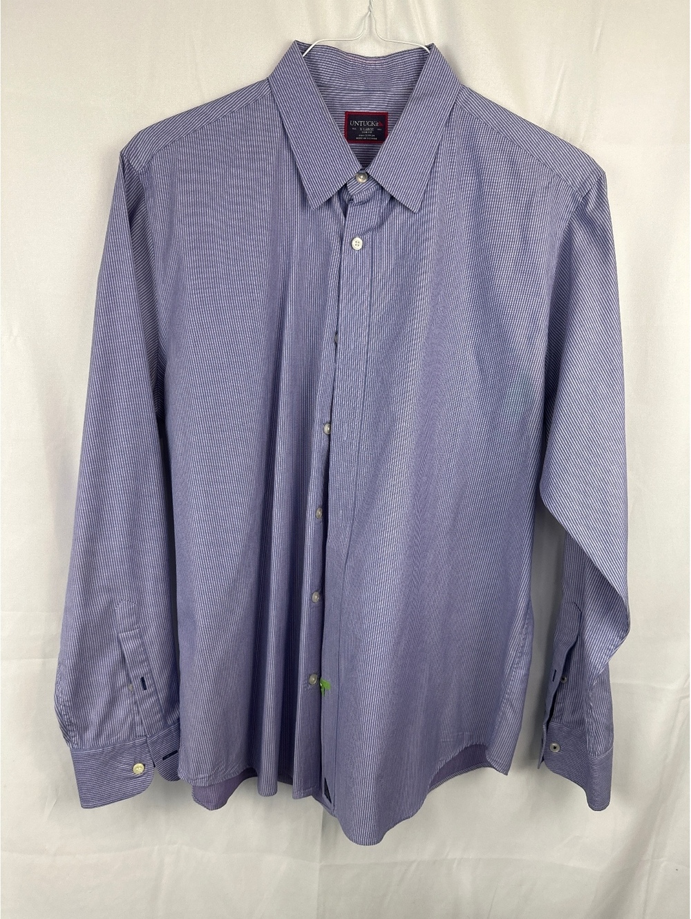 UNTUCKit Men's Slim Fit X-Large 100% Cotton Dress Shirt - 3D